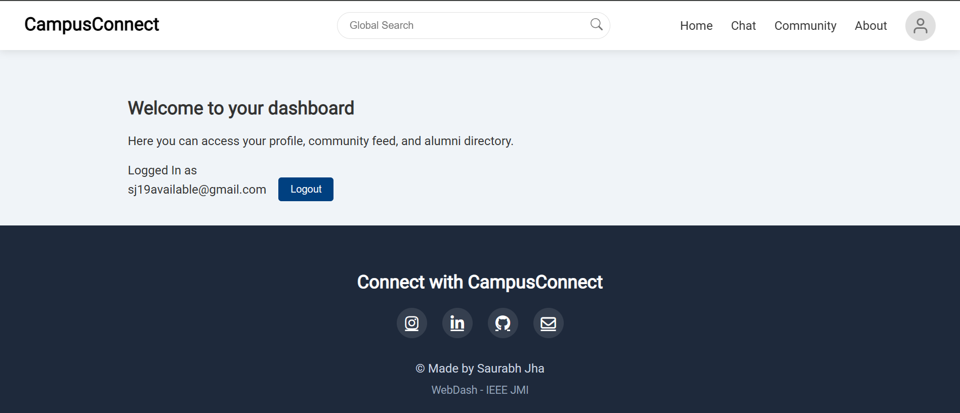 Dashboard Feature